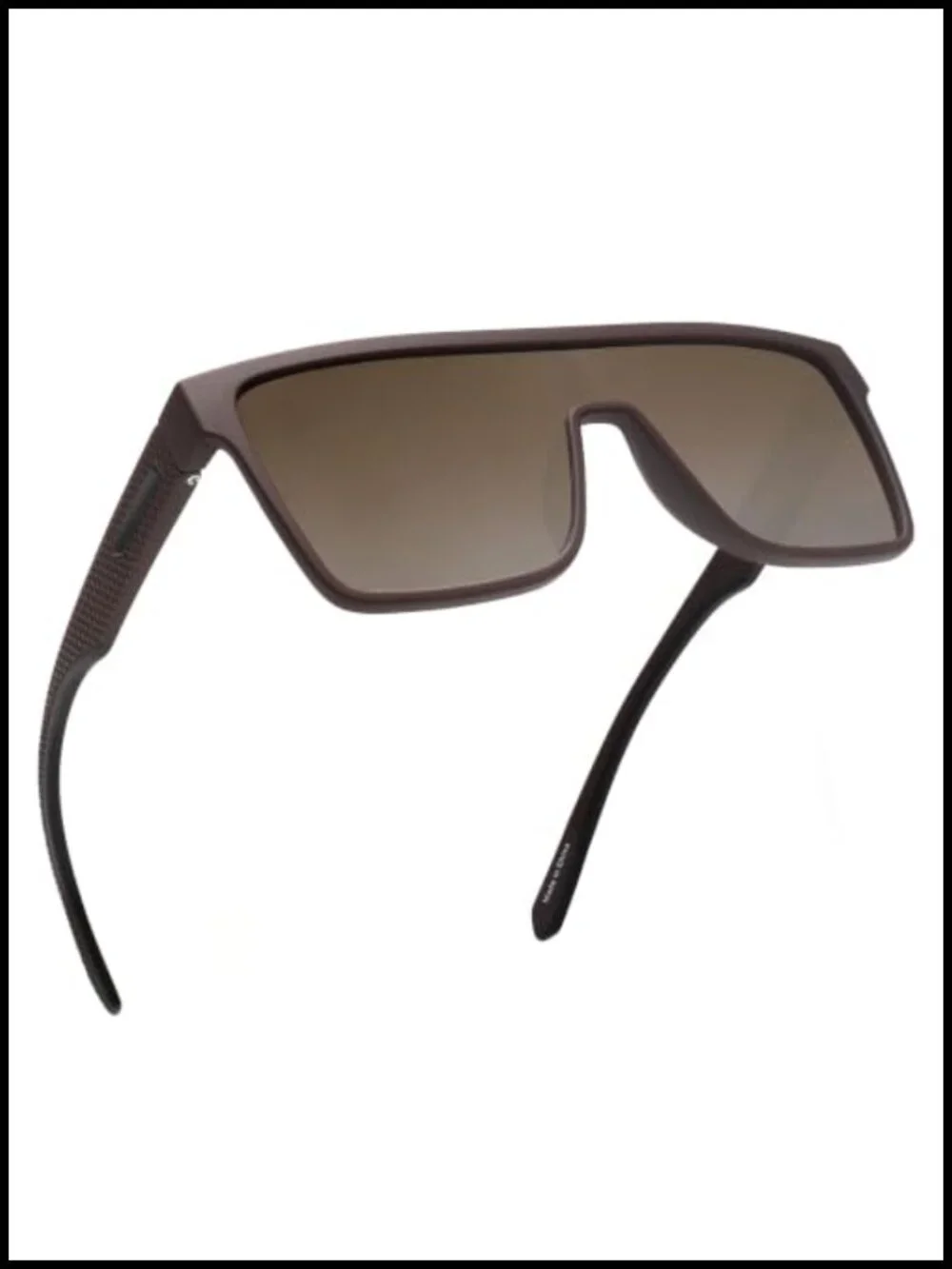 Polarized Flat Top Square Shield Sunglasses Oversized Lightweight Driving